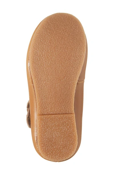 L'amour Kids' Eleanor T-strap Shoe In Camel