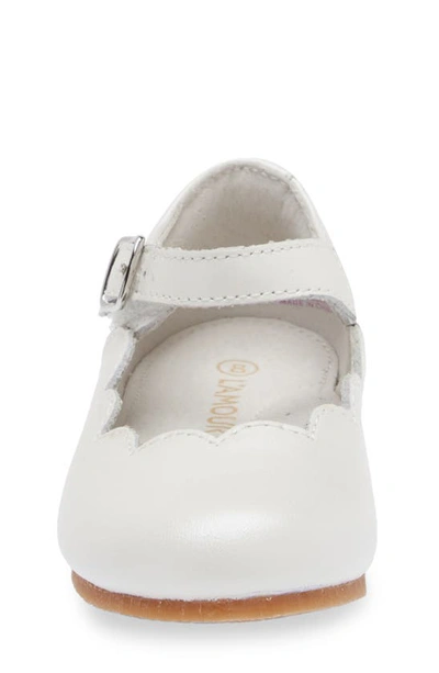 Shop L'amour Kids' Sonia Mary Jane Flat In White