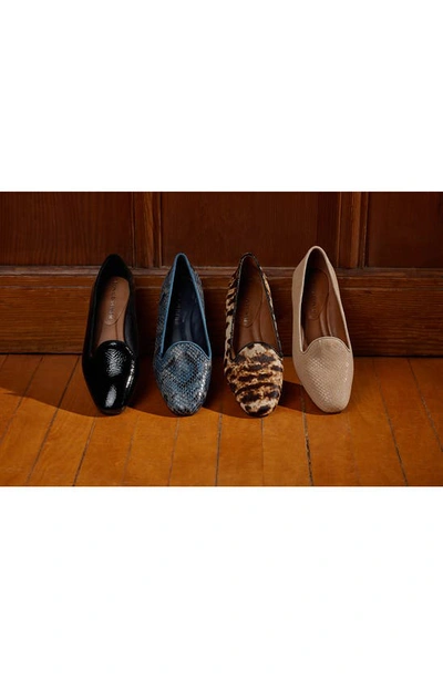 Shop Donald Pliner Reena Sequin Embellished Loafer Flat In Natural/ Black