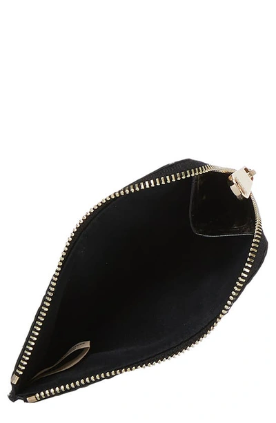 Shop Brahmin Lennon Croc Embossed Leather Card Case In Black