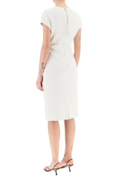 Shop Agnona Wool Crepe Sheath Dress