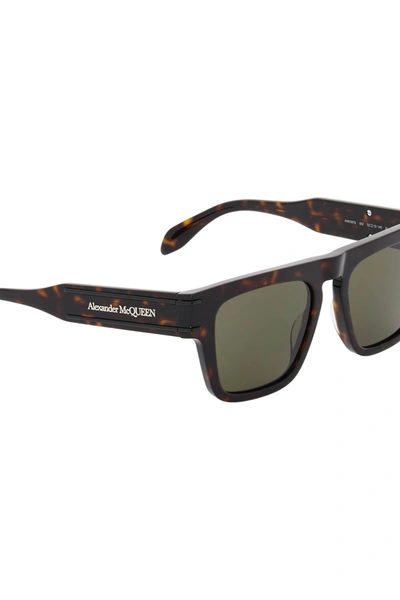 Shop Alexander Mcqueen Tortoiseshell Sunglasses