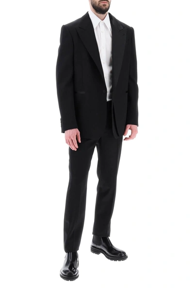 Alexander Mcqueen Trompe L'oeil Jacket In Grain De Poudre