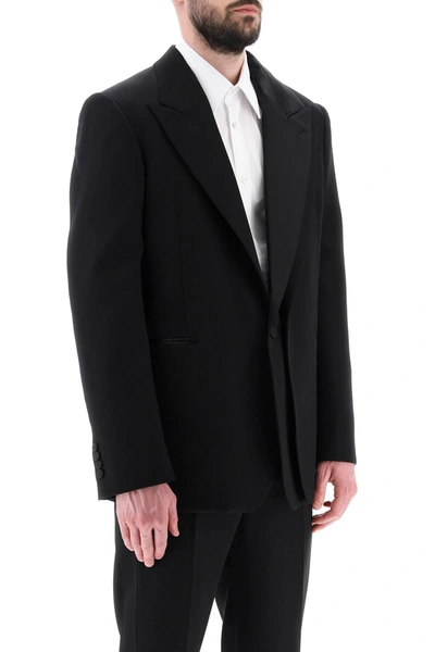 Alexander Mcqueen Trompe L'oeil Jacket In Grain De Poudre
