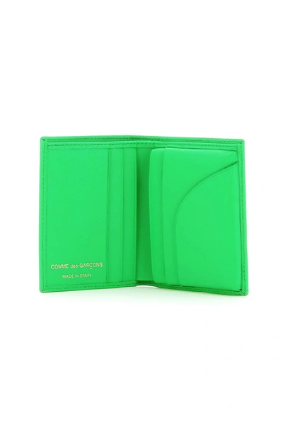 Shop Comme Des Garçons Comme Des Garcons Wallet Leather Small Bi Fold Wallet