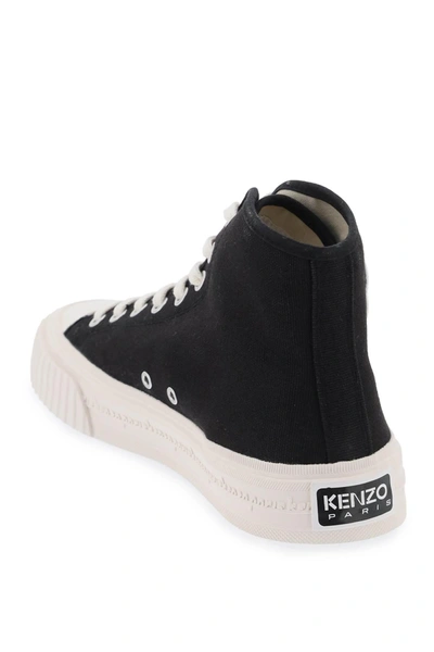 Shop Kenzo Canvas  Foxy High Top Sneakers