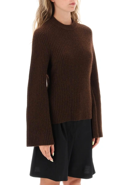 Shop Loulou Studio 'kota' Cashmere Sweater With Bell Sleeves