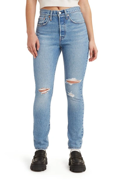 Shop Levi's® 501® Skinny Jeans In Skipping Rocks