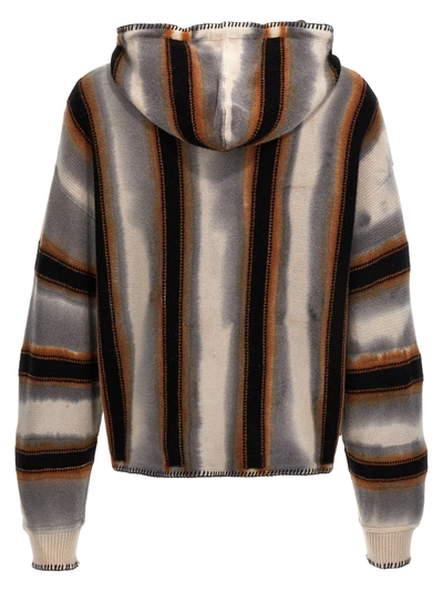 Shop Amiri Baja Stripe Sweater, Cardigans Multicolor