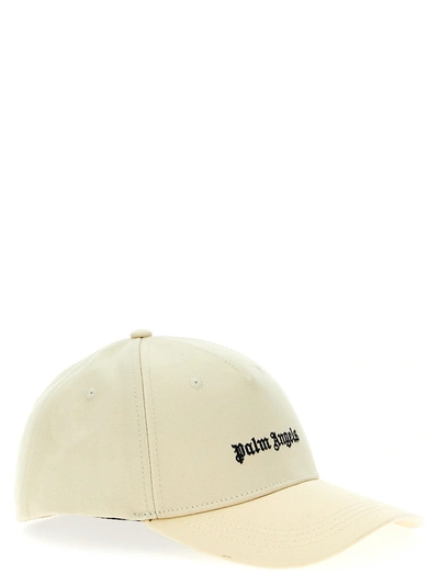 Shop Palm Angels Classic Logo Hats White/black