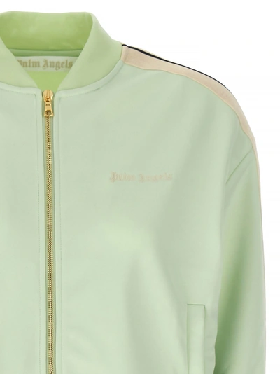 Shop Palm Angels Classic Track Sweatshirt Green