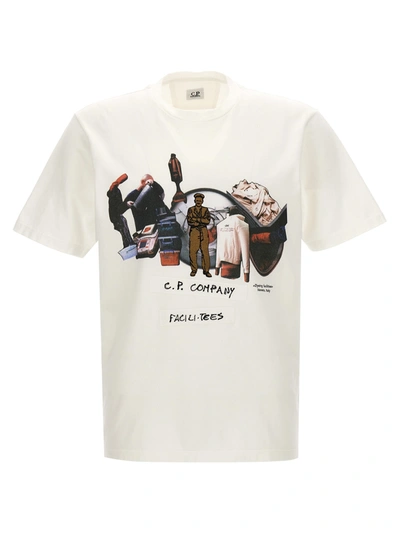 Shop C.p. Company Facili-tees T-shirt White