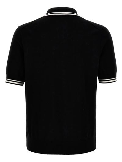 Shop Dolce & Gabbana Logo  Shirt Polo White/black