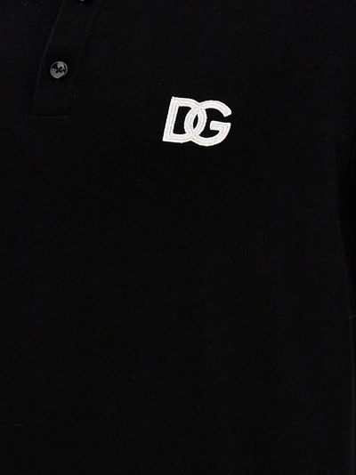 Shop Dolce & Gabbana Logo  Shirt Polo White/black