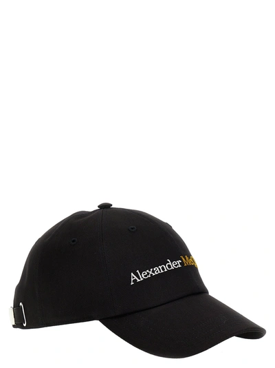 Shop Alexander Mcqueen Logo Cap Hats Multicolor