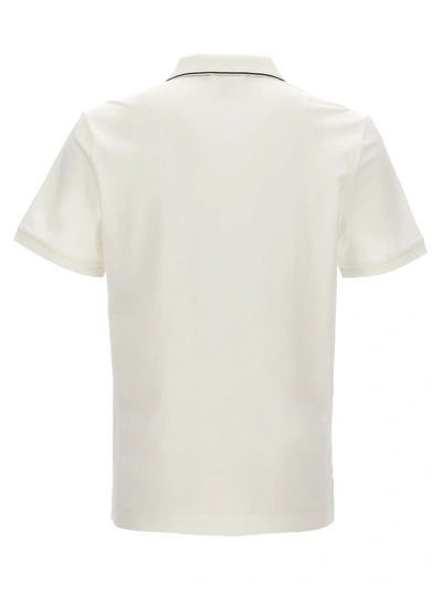 Shop C.p. Company Logo Embroidery  Shirt Polo White