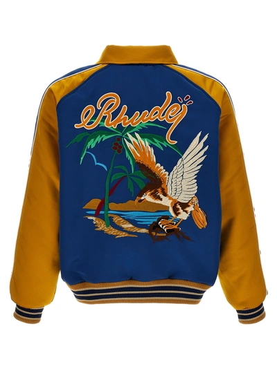 Shop Rhude Palm Eagles Souvenir Casual Jackets, Parka Multicolor