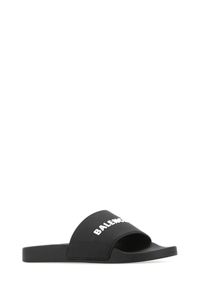 Shop Balenciaga Slippers In Black