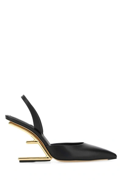 Shop Fendi Heeled Shoes In Black