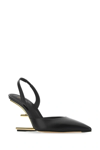 Shop Fendi Heeled Shoes In Black