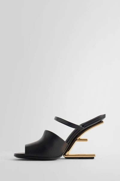 Shop Fendi Woman Black Sandals