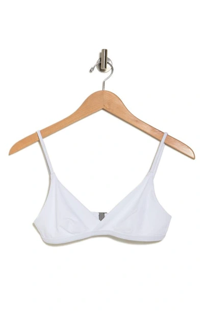 Shop Onia Splice Bikini Top In White