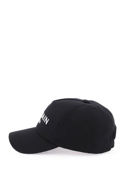 Shop Balmain Baseball Cap With Logo
