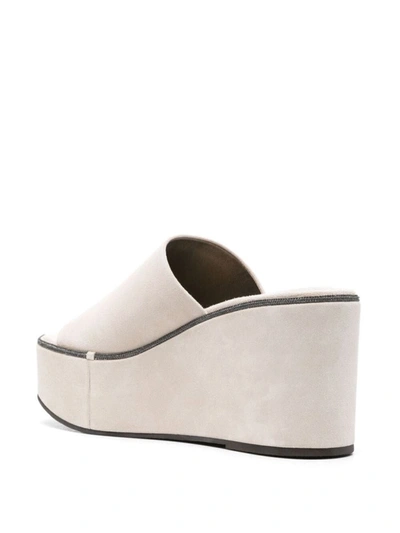 Shop Brunello Cucinelli Sandals Shoes In White