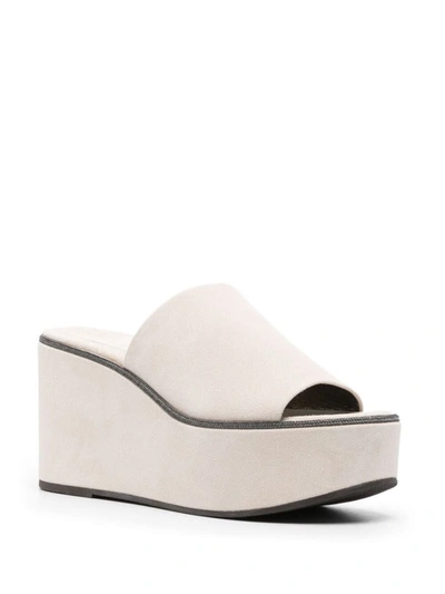 Shop Brunello Cucinelli Sandals Shoes In White