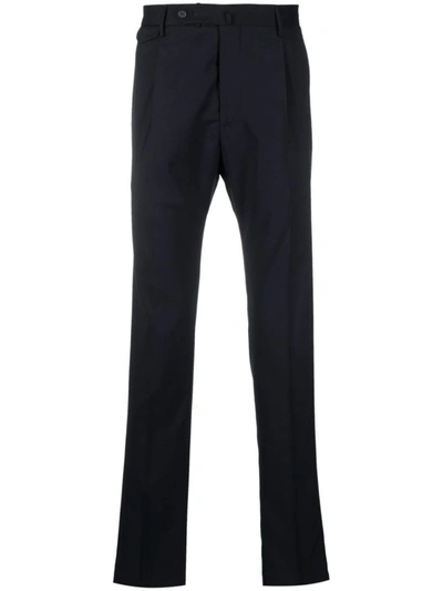 Shop Tagliatore Classic Trousers With Pences Clothing In Blue