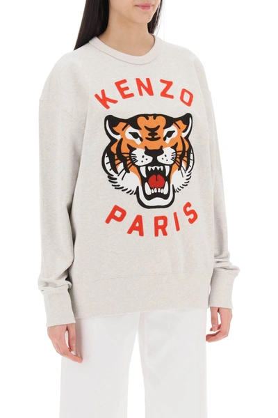 Shop Kenzo 'lucky Tiger' Oversized Sweatshirt