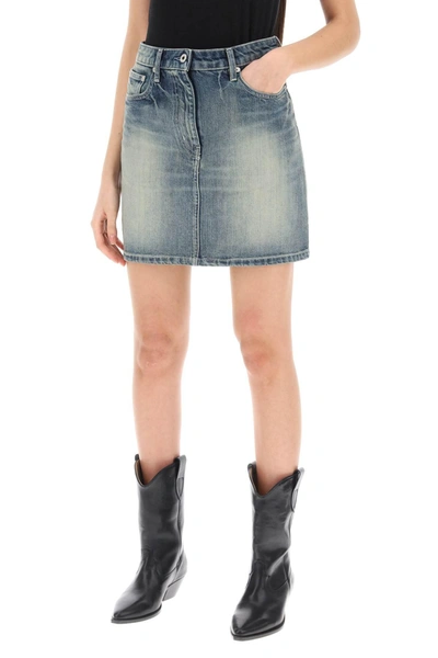 Shop Kenzo Japanese Denim Mini Skirt