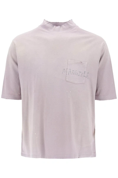 Shop Maison Margiela Handwritten Logo T Shirt With Written Text