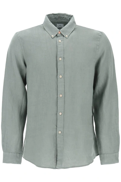 Shop Ps By Paul Smith Ps Paul Smith Linen Button Down Shirt For