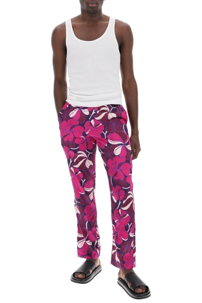 Shop Tom Ford Pajama Pants In Floral Silk