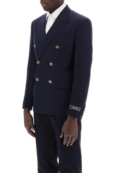 Shop Versace Tailored Jacket With Medusa Buttons