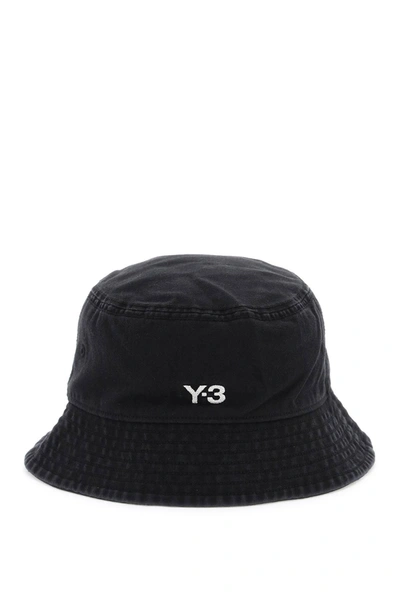 Shop Y-3 Y 3 Washed Twill Bucket Hat With