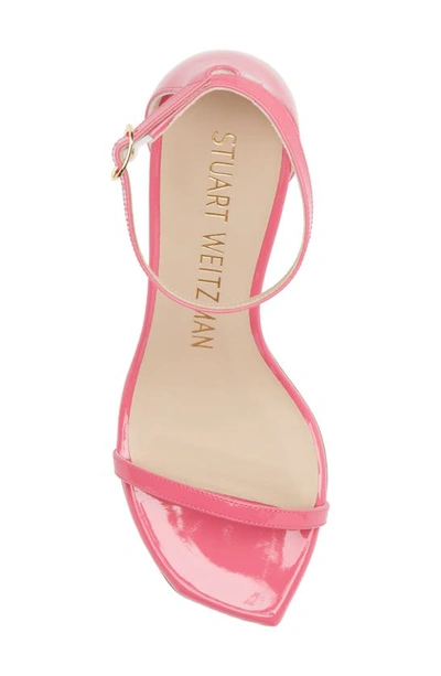 Shop Stuart Weitzman Nudistcurve 75 Sandal In Hot Pink