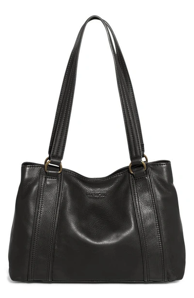 Shop American Leather Co. Val Perfect Satchel Bag In Black Smooth