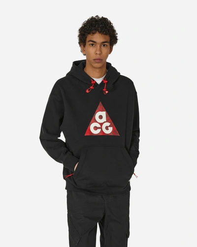 Shop Nike Acg  Lny  Hooded Sweatshirt Black In Multicolor