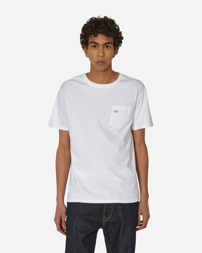 Shop Noah Core Logo Pocket T-shirt In White