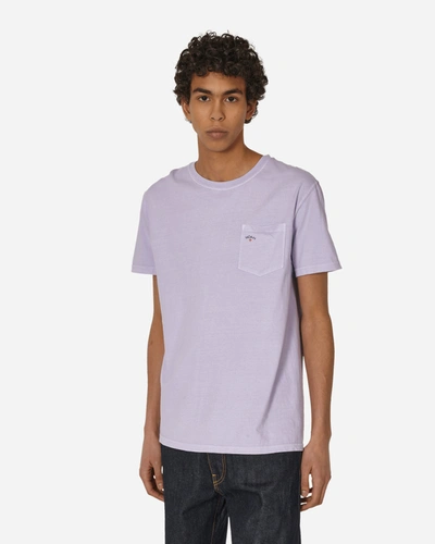 Shop Noah Core Logo Pocket T-shirt Lilac Breeze In Purple