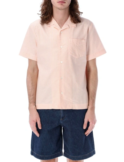 Shop Apc A.p.c. Lloyd Shirt In Orange