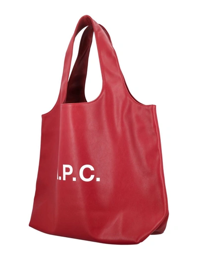 Shop Apc A.p.c. Ninon Tote Bag In Burgundy