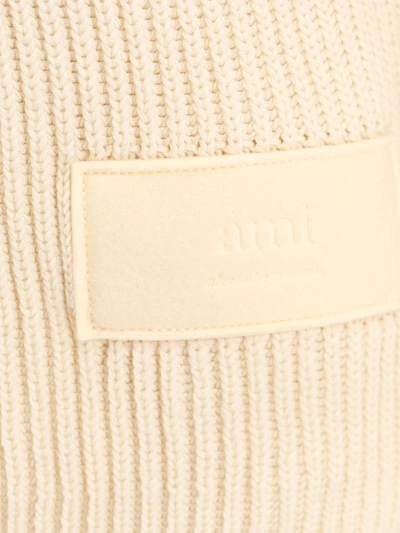 Shop Ami Alexandre Mattiussi Ami Paris Knitwear In Ivory