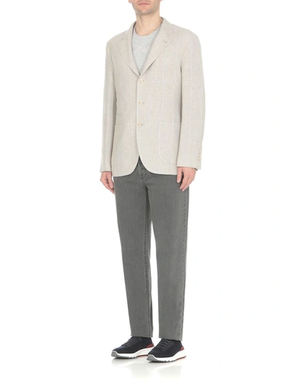 Shop Brunello Cucinelli Jackets In Gesso