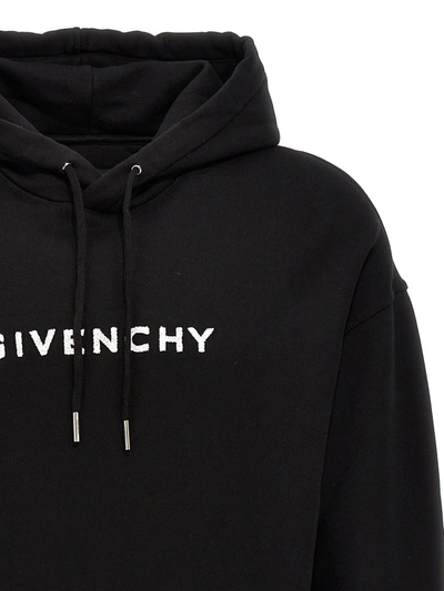 Shop Givenchy Cotton Hoodie In Black