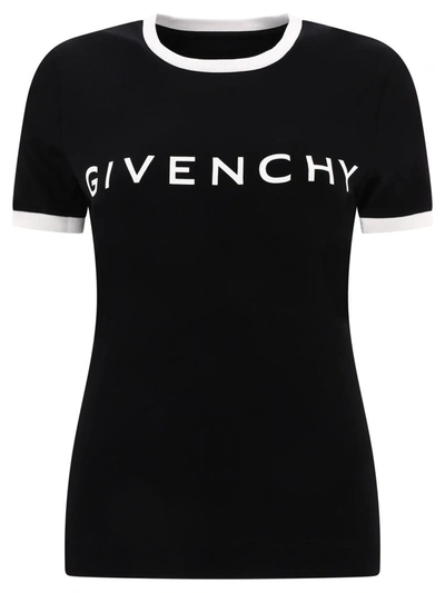 Shop Givenchy " Archetype" T-shirt In Black