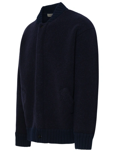 Shop Laneus Blue Virgin Wool Blend Sweater