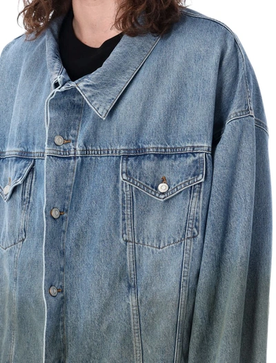 Shop Magliano Denim Jacket In Med Blue